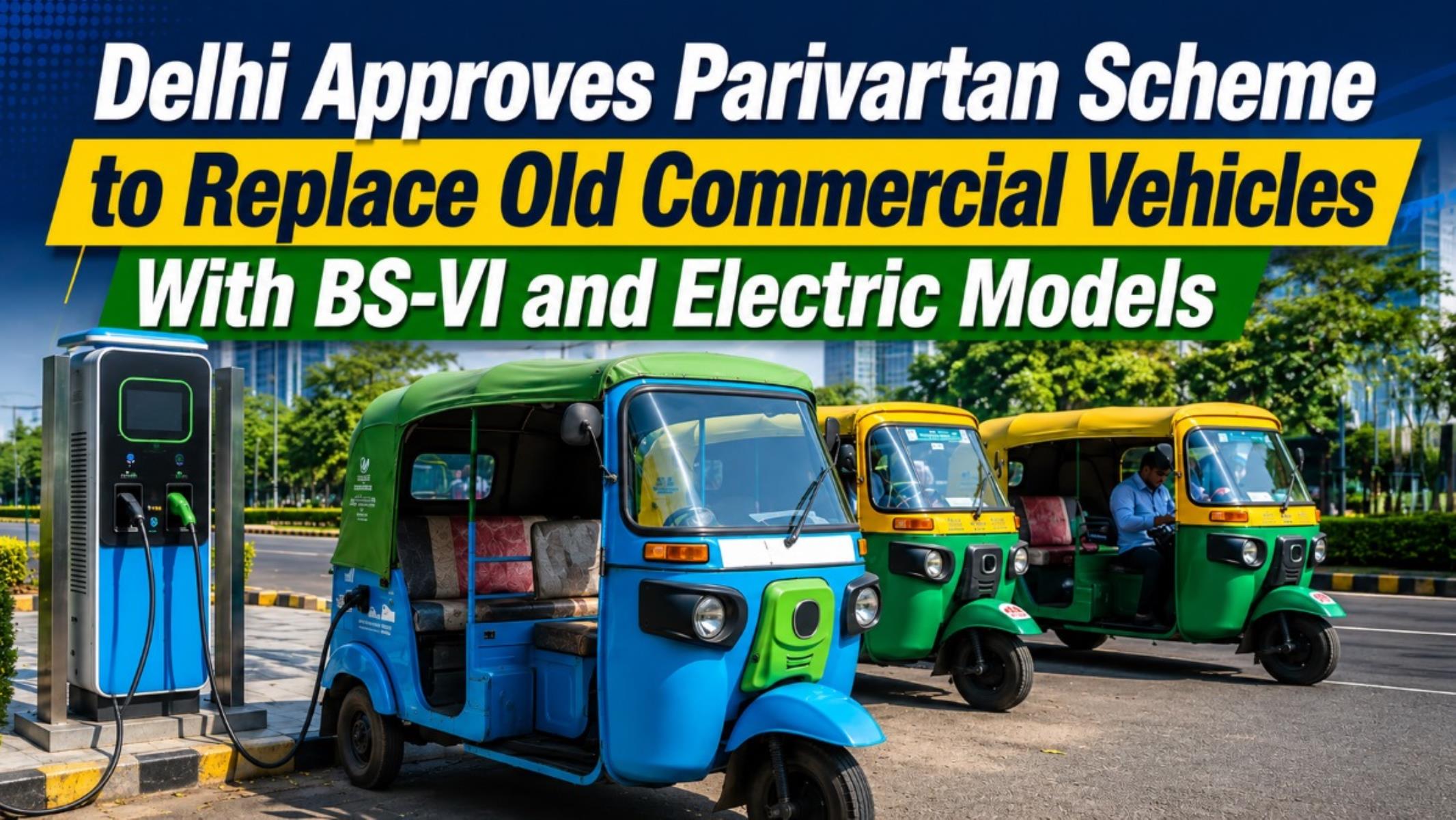 Delhi Approves Parivartan Scheme to Replace Old Commercial Vehicles With BS-VI and Electric Models